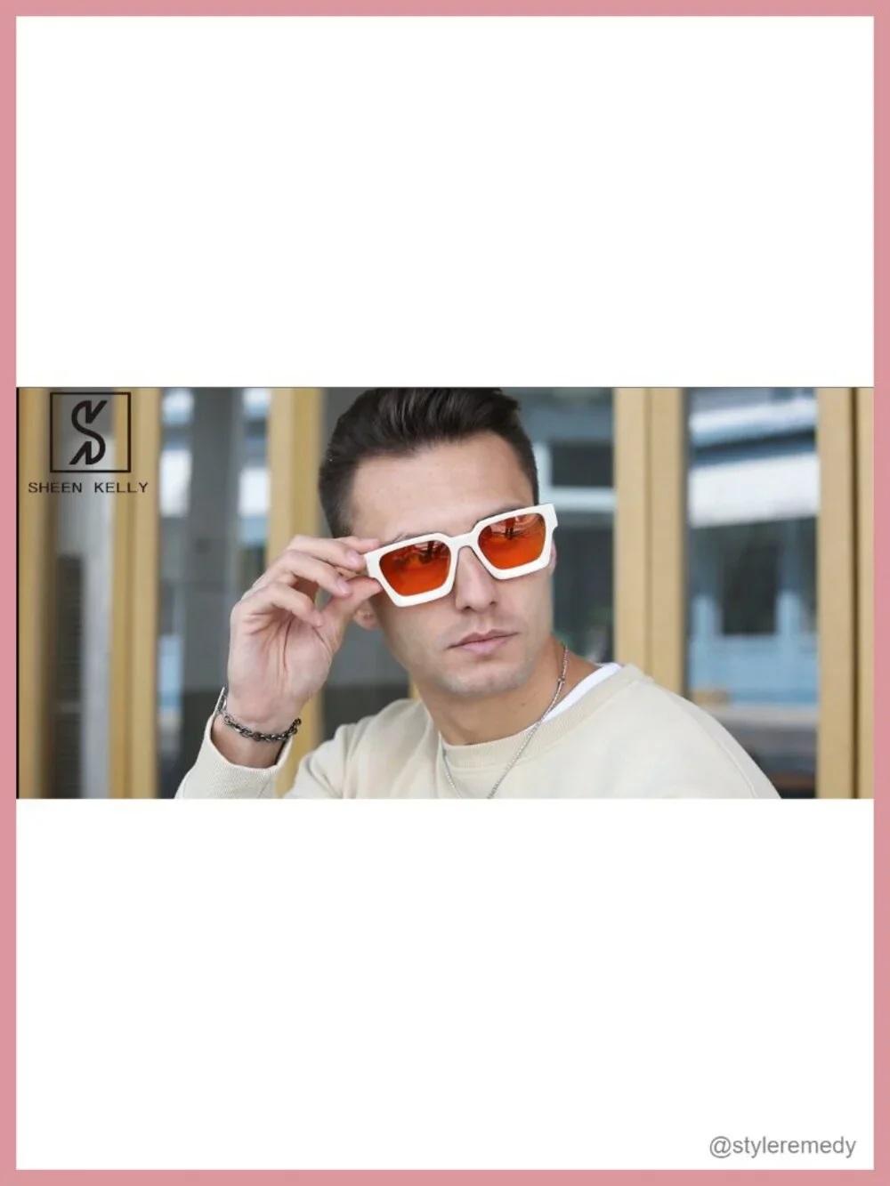 Retro Square Sunglasses Men Women Chunky Frame UV400 Polarized Fashion 90s